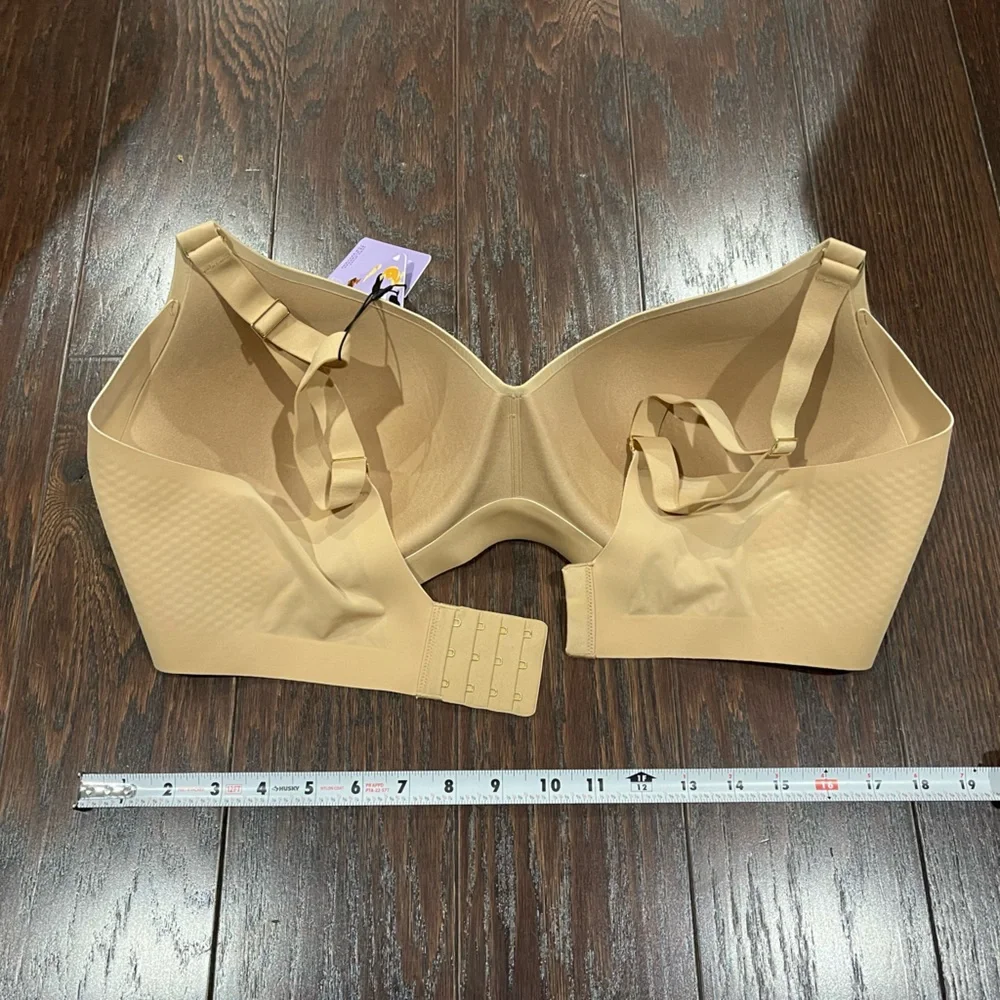 HONEYLOVE CROSSOVER WIRELESS BRA SAND NEW PLUS SIZE 40DD